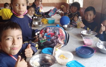 Children in school in Ecuador