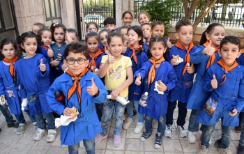 School children in Syria
