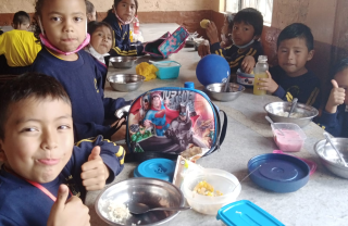 Children in school in Ecuador
