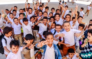children in school in Yemen