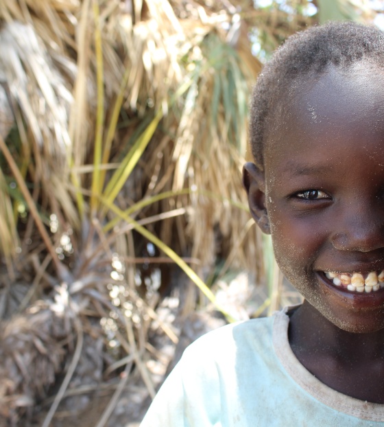 Boy in school in Kenya