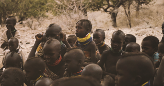 Children learning at school in Turkana