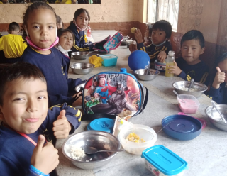 Children in school in Ecuador